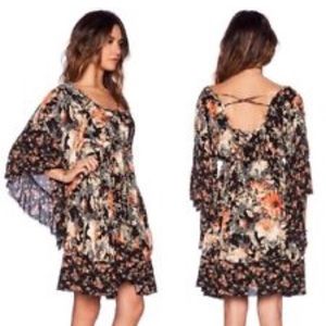 Free People Dress BOHO Bell Sleeves Black Medium